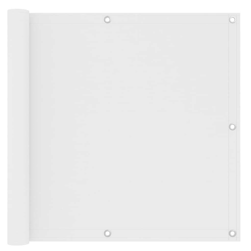 Vidaxl balkonskærm 90x500 cm Oxford stof hvid