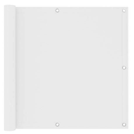 Vidaxl balkonskærm 90x600 cm Oxford stof hvid
