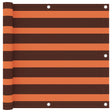 Vidaxl balkonskærm 90x400 cm Oxford stof orange og brun