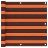 Vidaxl balkonskærm 90x500 cm Oxford stof orange og brun