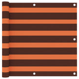 Vidaxl balkonskærm 90x600 cm Oxford stof orange og brun