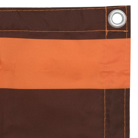 Vidaxl balkonskærm 90x600 cm Oxford stof orange og brun