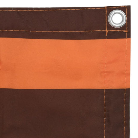 Vidaxl balkonskærm 120x300 cm Oxford stof orange og brun