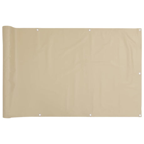 Vidaxl balkonskærm 75x300 cm Oxford stof beige