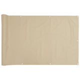 Vidaxl balkonskærm 90x300 cm Oxford stof beige