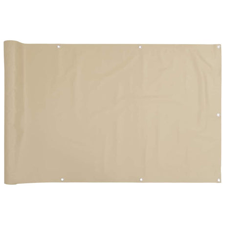 Vidaxl balkonskærm 120x400 cm Oxford stof beige