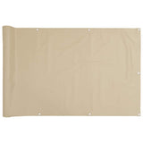 Vidaxl balkonskærm 120x500 cm Oxford stof beige