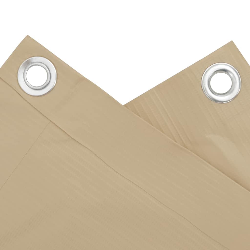 Vidaxl balkonskærm 120x500 cm Oxford stof beige