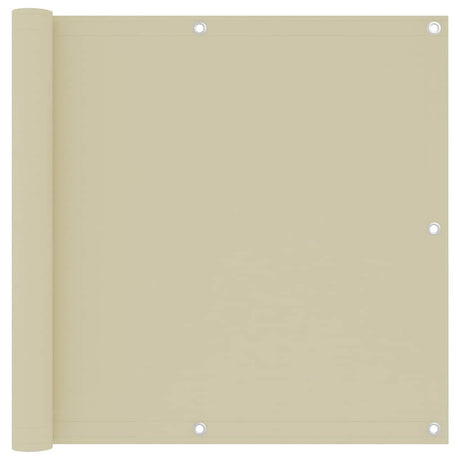 Vidaxl balkonskærm 90x500 cm Oxford Fabric Crème