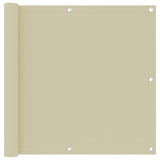 Vidaxl balkonskærm 90x500 cm Oxford Fabric Crème