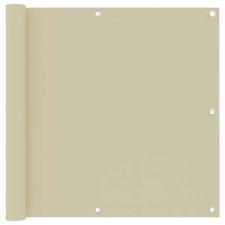 Vidaxl balkonskærm 90x500 cm Oxford Fabric Crème