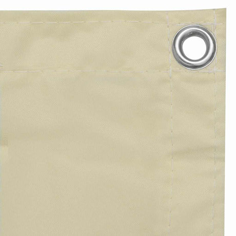 Vidaxl balkonskærm 90x500 cm Oxford Fabric Crème