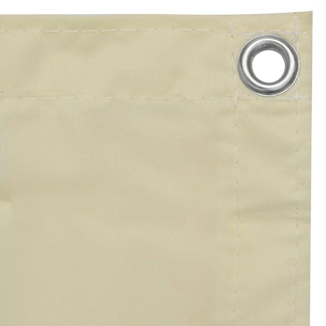 Vidaxl balkonskærm 90x500 cm Oxford Fabric Crème