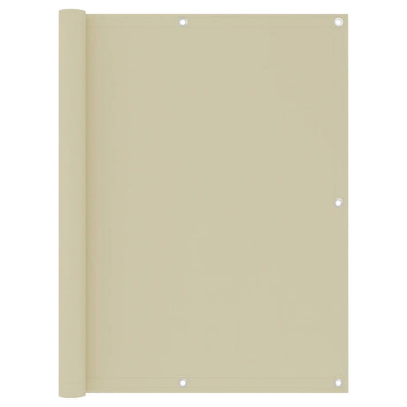 Vidaxl balkonskærm 120x600 cm Oxford Fabric Crème