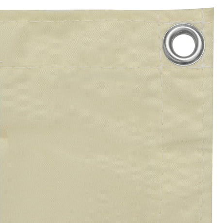 Vidaxl balkonskærm 120x600 cm Oxford Fabric Crème