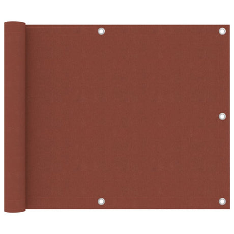 Vidaxl balkonskærm 75x300 cm Oxford stof terracotta