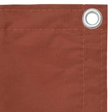 Vidaxl balkonskærm 75x300 cm Oxford stof terracotta