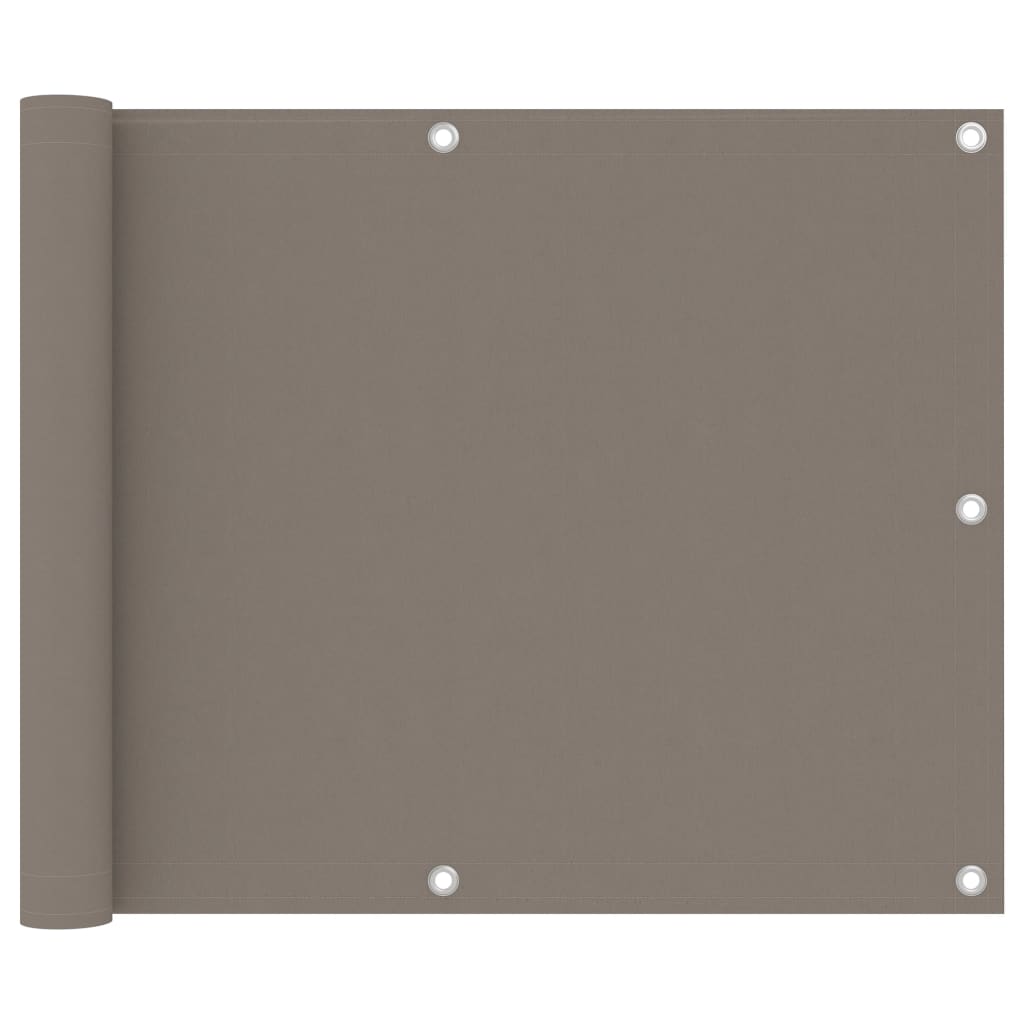 Vidaxl balkonskærm 75x300 cm Oxford Fabric Taupe