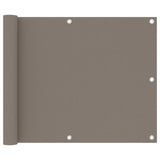 Vidaxl balkonskærm 75x500 cm Oxford stof taupe