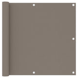 Vidaxl balkonskærm 90x400 cm Oxford Fabric Taupe