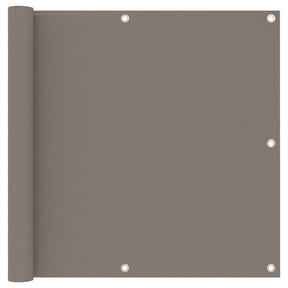 Vidaxl balkonskærm 90x400 cm Oxford Fabric Taupe