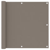 Vidaxl balkonskærm 90x500 cm Oxford stof taupe