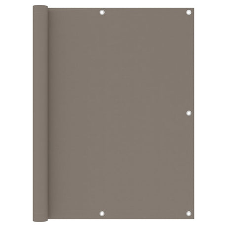 Vidaxl balkonskærm 120x500 cm Oxford Fabric Taupe