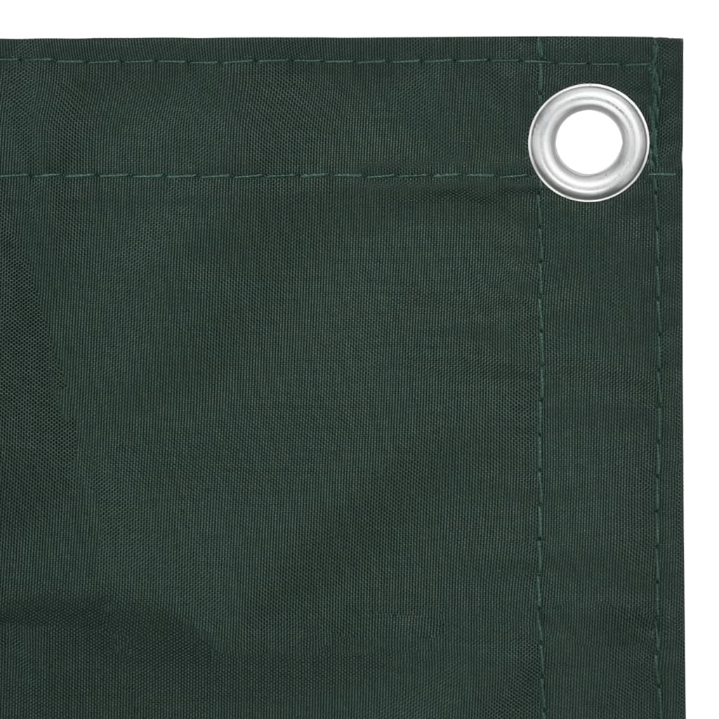 Vidaxl balkonskærm 90x300 cm Oxford stof mørkegrøn
