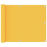 Vidaxl balkonscherm 75x600 cm oxford stof geel