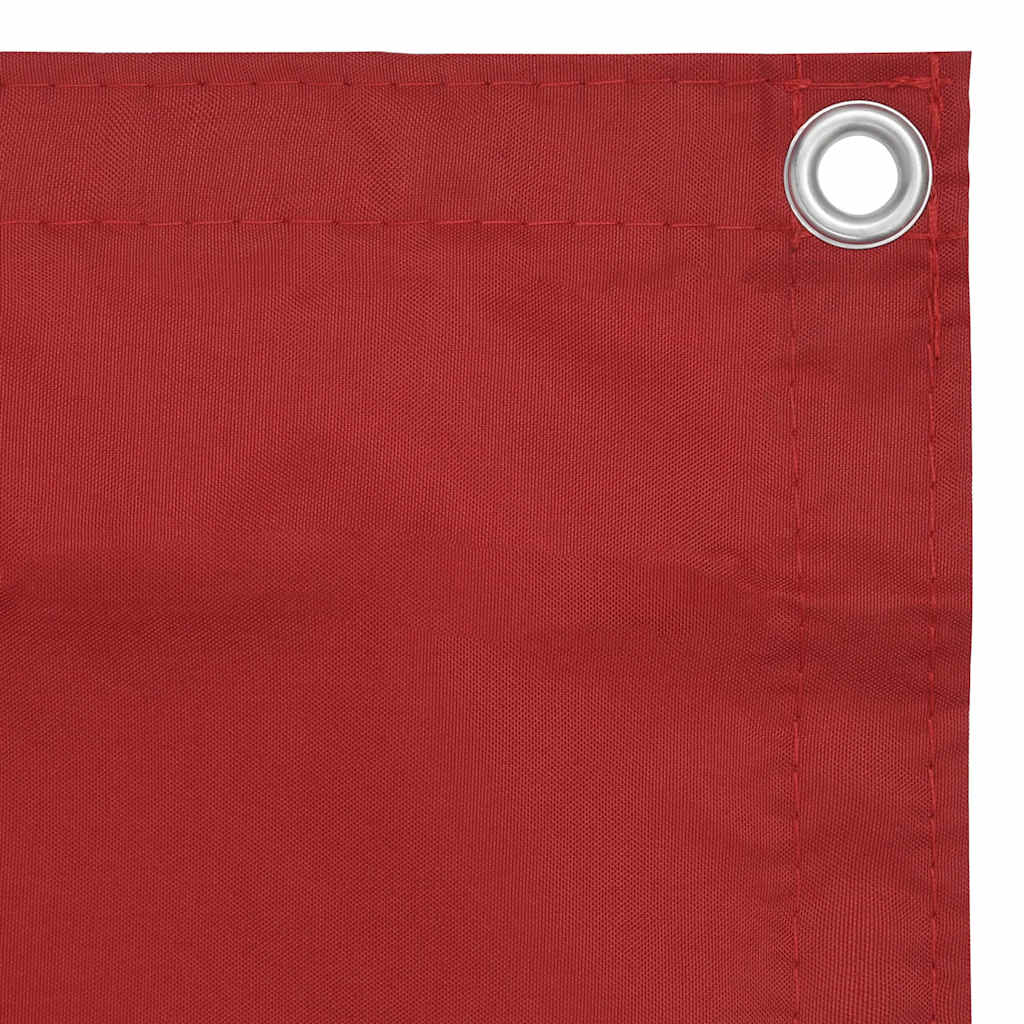 Vidaxl balkonskærm 75x300 cm Oxford stof rød