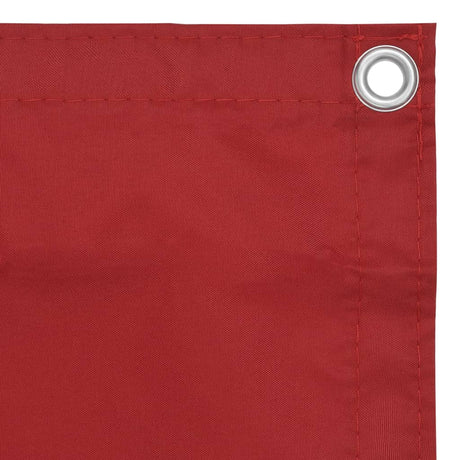 Vidaxl balkonskærm 75x600 cm Oxford stof rød