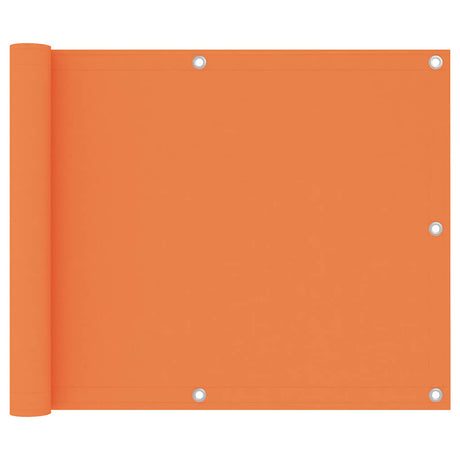 Vidaxl balkonskærm 75x300 cm oxford stof orange