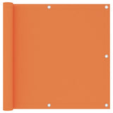 Vidaxl balkonskærm 90x400 cm oxford stof orange