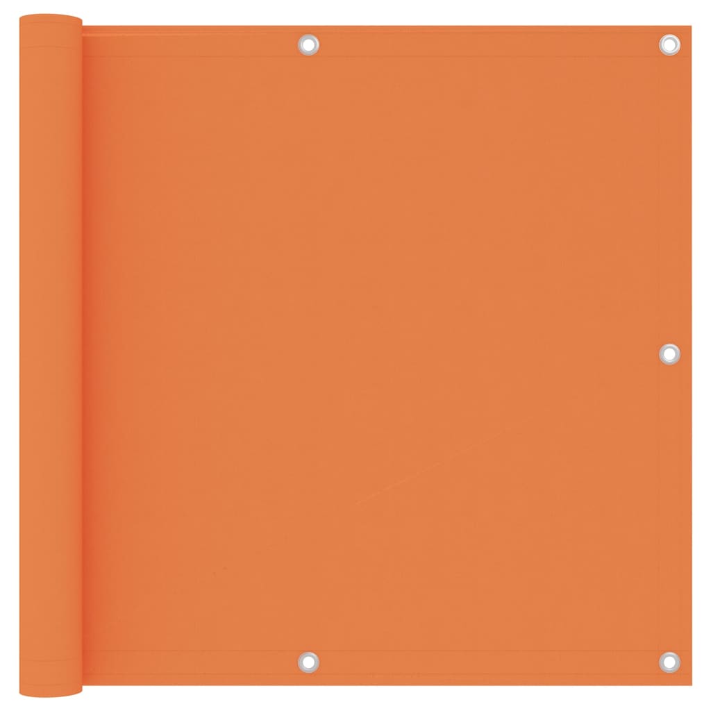Vidaxl balkonskærm 90x500 cm oxford stof orange