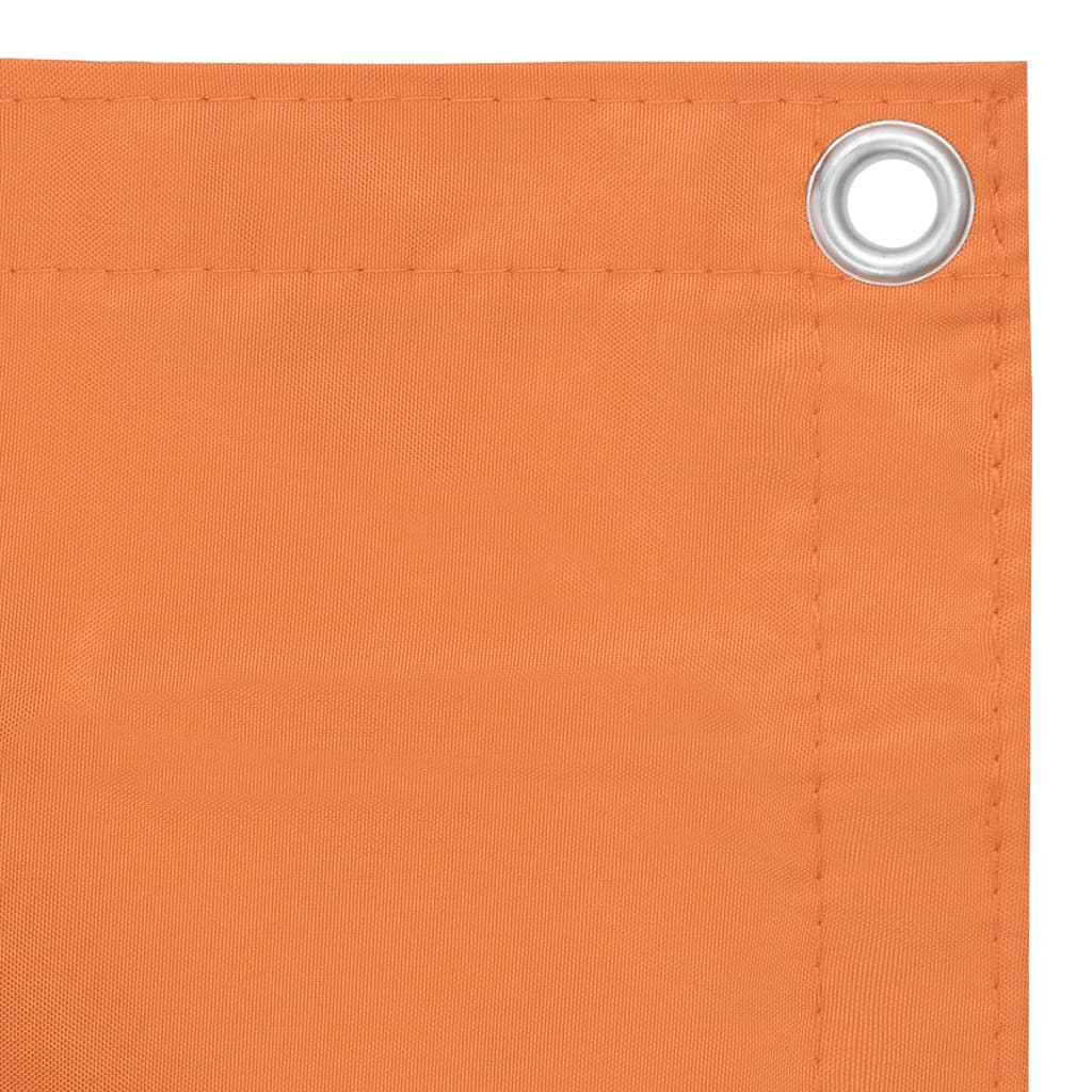 Vidaxl balkonskærm 90x500 cm oxford stof orange