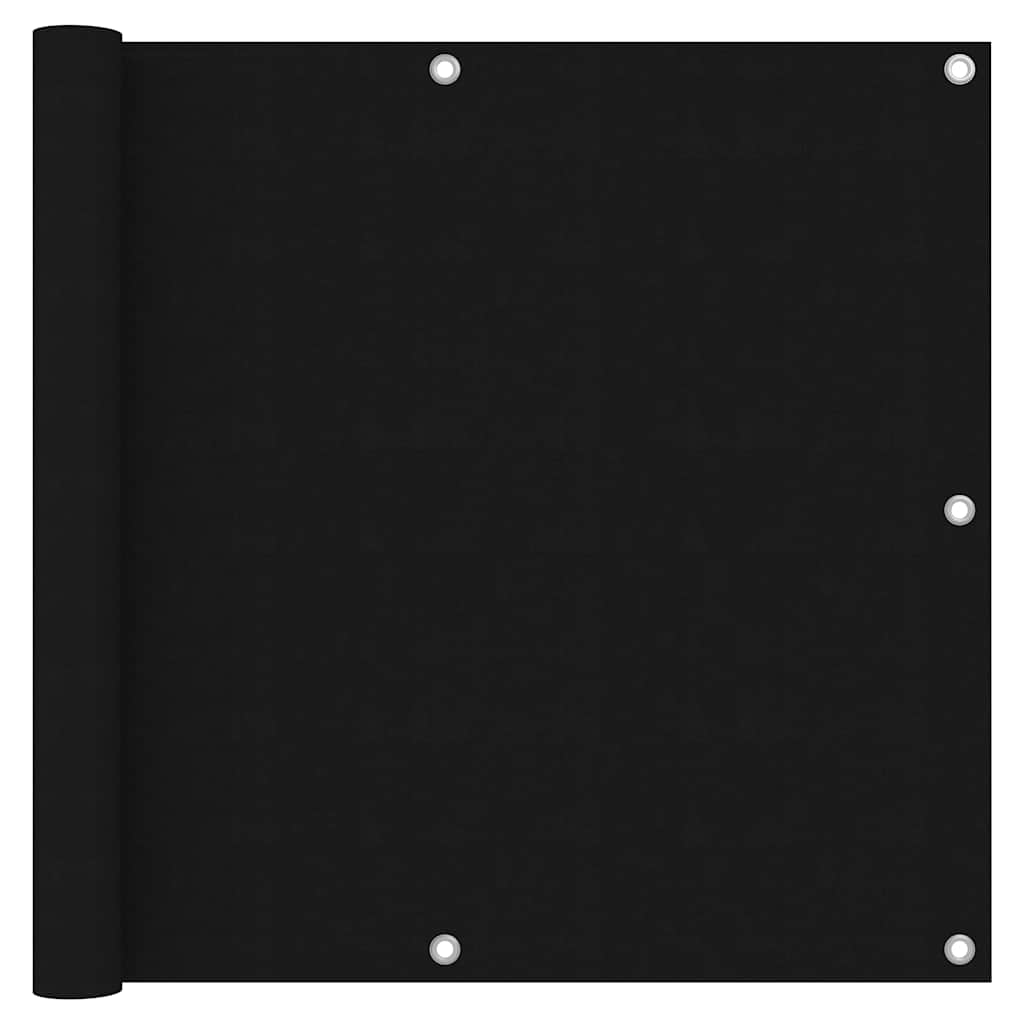 Vidaxl balkonskærm 90x300 cm Oxford stof sort