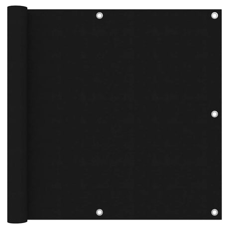 Vidaxl balkonskærm 90x400 cm Oxford stof sort