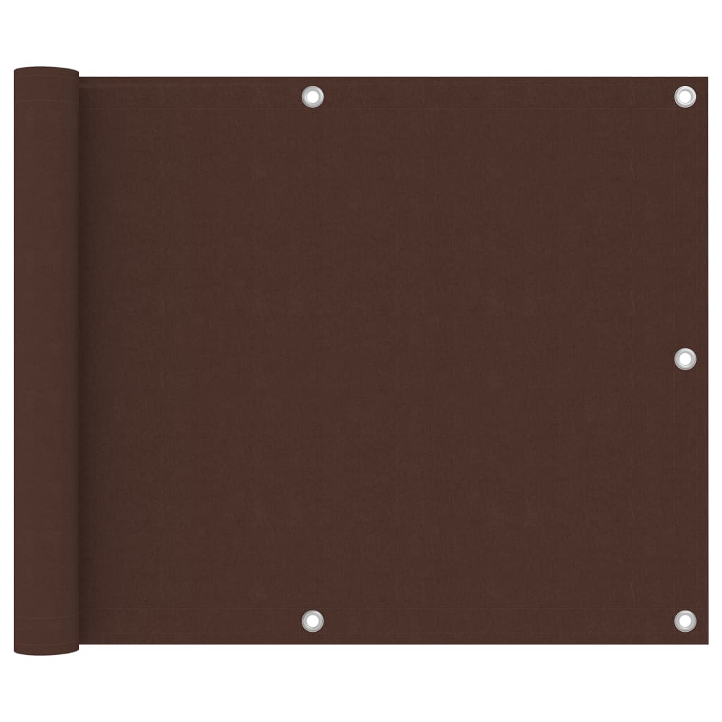 Vidaxl balkonskærm 75x300 cm Oxford stof brun