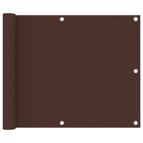 Vidaxl balkonskærm 75x400 cm Oxford stof brun