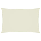 Vidaxl Sunshade Rectangular 2,5x5 M Oxford Fabric Crème -farvet -farvet