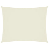 Vidaxl Sunshade Rectangular 3,5x5 M Oxford Fabric Crème -farvet -farvet