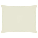 Vidaxl Sunshade Rectangular 4x5 M Oxford Fabric Crème -farvet -farvet