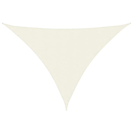 Vidaxl Sunshade Triangular 5x7x7 M Oxford Fabric Crème -farvet