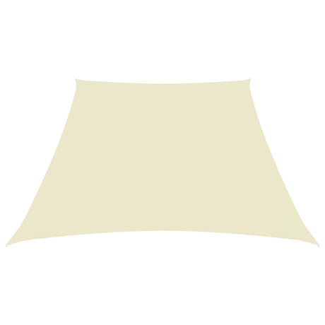 Vidaxl Zonnezeil Trapezium 2 4x3 M Oxford Fabric Cream -farvet