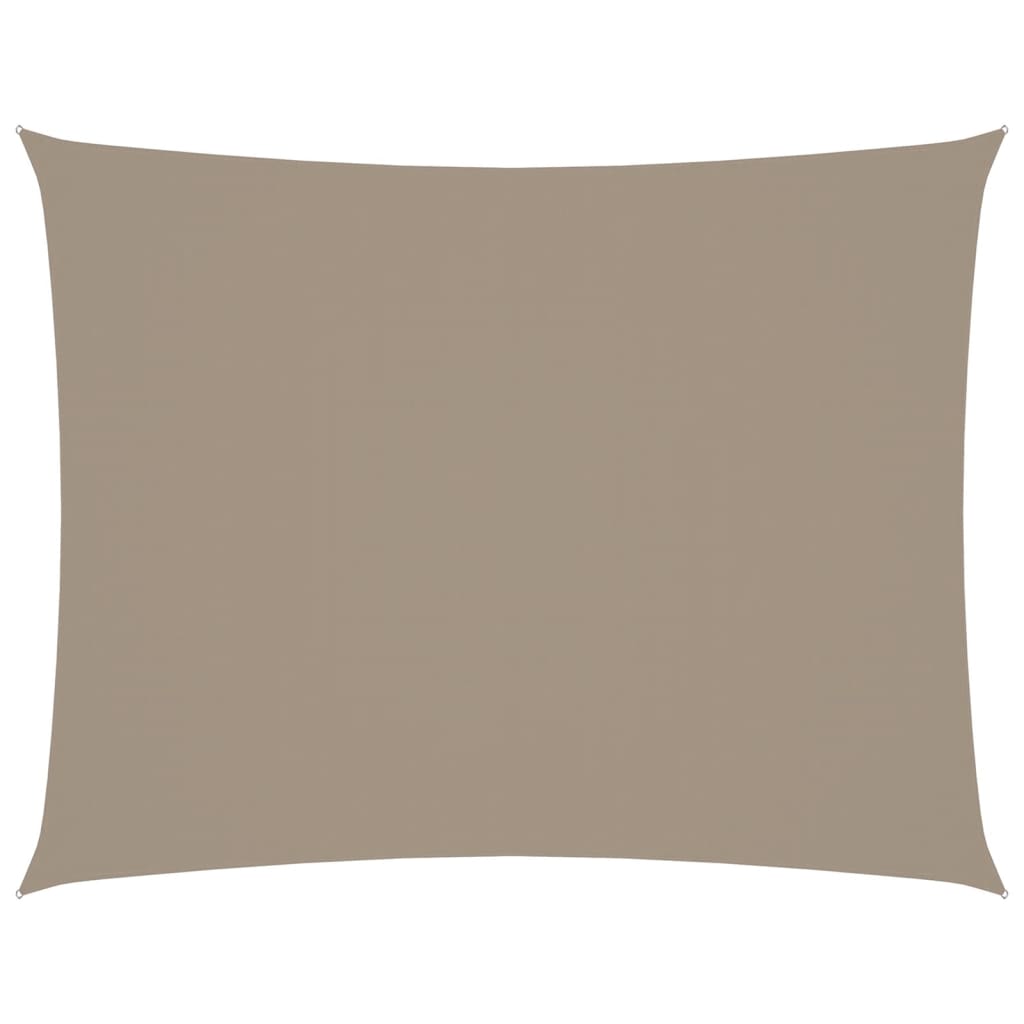 Vidaxx rektangulær solsejl 3,5x4,5 m oxford stof taupe