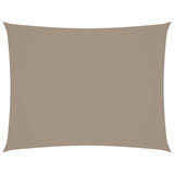 Vidaxx rektangulær solsejl 3,5x4,5 m oxford stof taupe
