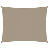 Vidaxx rektangulær solskærm 3,5x5 m oxford stof taupe