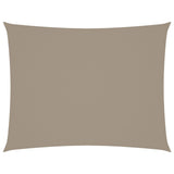 Vidaxl Sunshade Rectangular 5x7 M Oxford Fabric Taupe