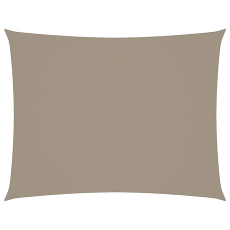 Vidaxl Sunshade Rectangular 5x7 M Oxford Fabric Taupe