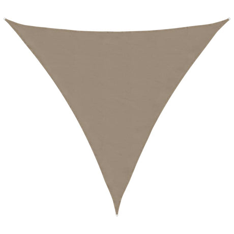 Vidaxl zonnescherm driehoekig 3x3x3 m oxford stof taupe